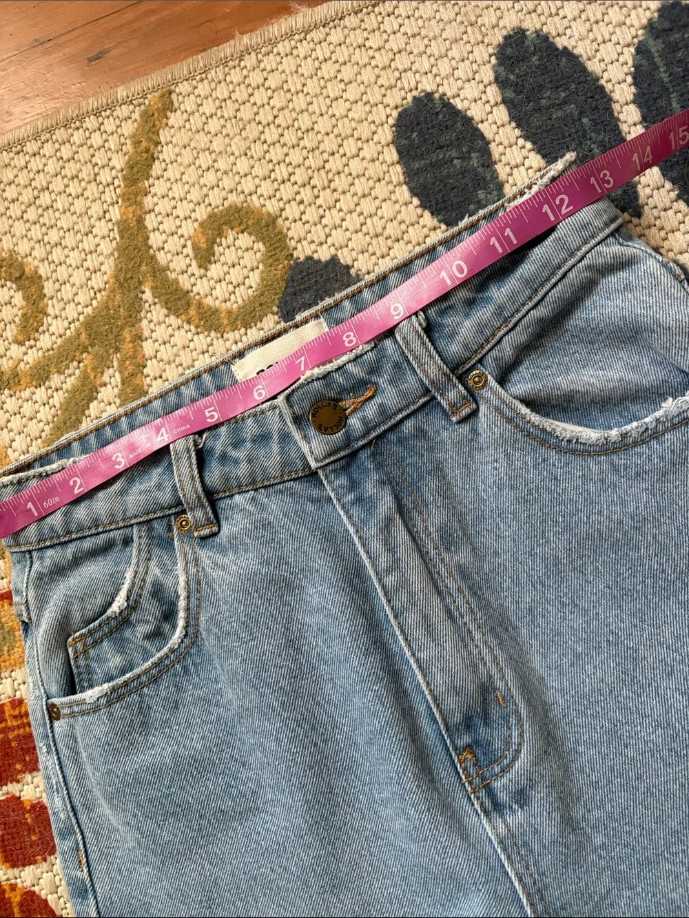 ROLLA'S Light Blue High-Rise Straight Leg Jeans